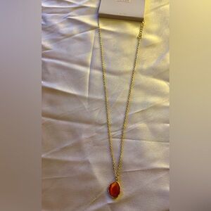 14th&Union Orange Gemstone Necklace
